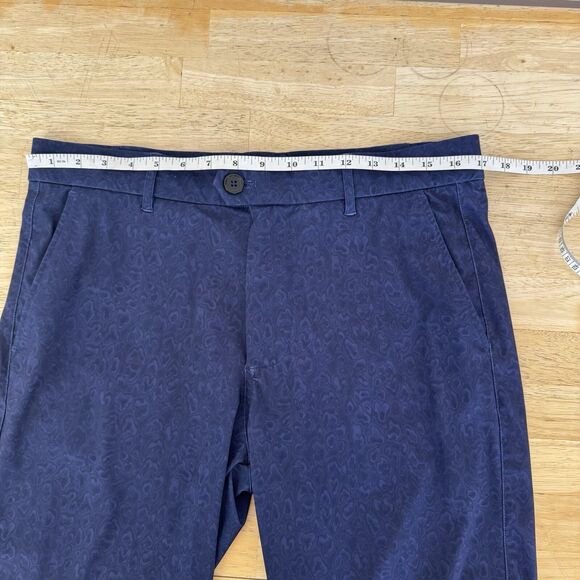 Greyson Montauk Performance Golf Shorts Stretch Breathable Lux Mens 32 Blue 10" - Picture 9 of 12